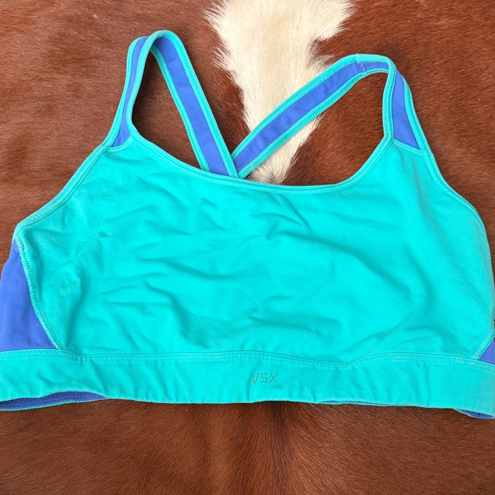 VSX Vibrant Teal and Blue Sports Bra